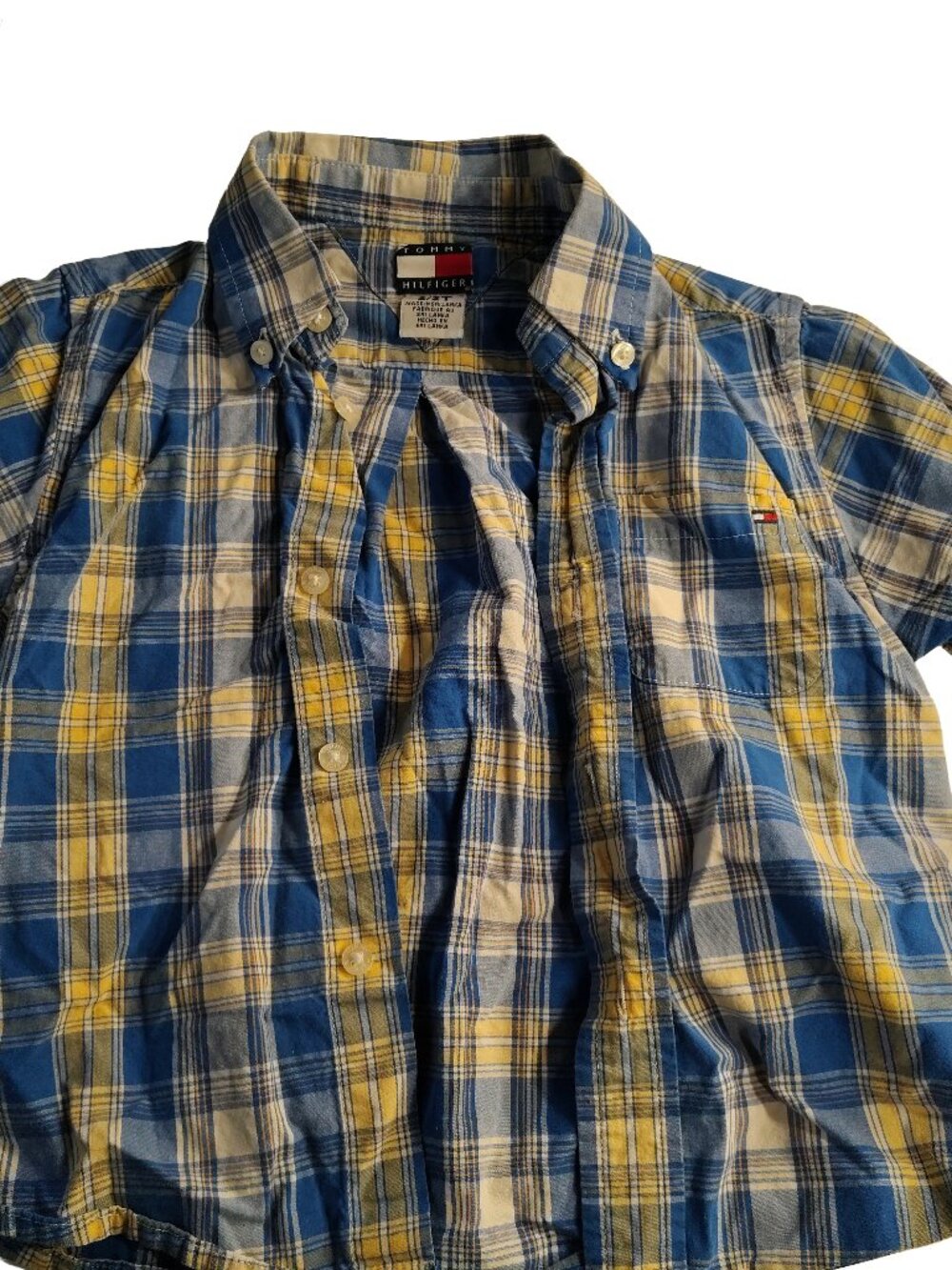 Boy's 2T Rare Vintage 20 Yr Old Short Sleeve Tommy Hilfiger Dress Shirt